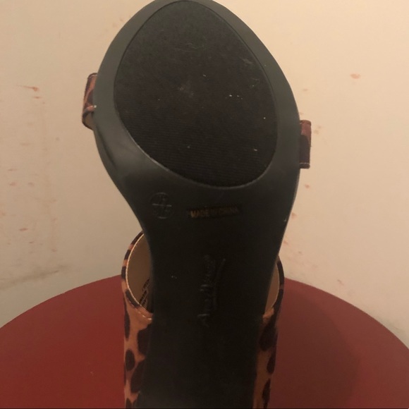 Open toe animal print mule heels - Picture 5 of 5